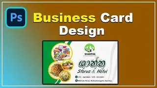 How to design business card in adobe Photoshop/ business card design/ business card design ideas