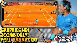 Main Game Virtua Tennis 3 (200MB) Small Size offline Android Gameplay