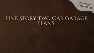Build One Story Garage/2 Car Garage Blueprints