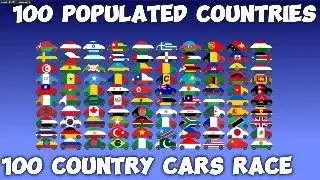 Car Race - Top 100 Populated Countries - Country Cars