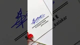 ✨ Santhosh name stylish signature ✨ #shorts #signaturestyle @First_Kalakar