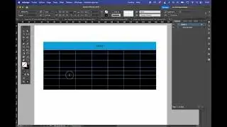 Créer un tableau dans InDesign