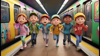 Garoto do Subway Surfers Dormiu nos Trilhos | Can&ccedil;&otilde;es Infantis e Rimas para Crian&ccedil;as