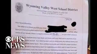 Letter threatens families with unpaid lunch debt with sending children to foster care