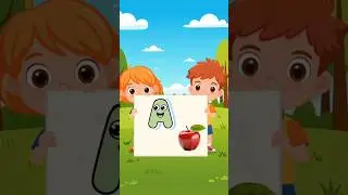 Alphabet Letters A | Learn Alphabet Letters A For Kids - Nursery Rhymes #shorts