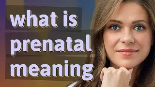 Prenatal | meaning of Prenatal