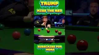 udd Trump Misses a Crucial Red | Unbelievable Snooker Moment 🎱