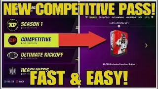 Fastest way to LEVEL UP new COMPETITIVE PASS in Madden 23!!!