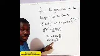 Scotland Higher Maths | Gradient of the Tangent to Them curve 