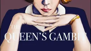 DIGITAL DRAWING A PORTRAIT THE QUEEN&rsquo;S GAMBIT with PROCREATE ♟Урок | рисуем портрет &laquo;Ход Королевы&raquo;