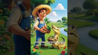 Crocodile that loves vegetables - Short Story for Kids
