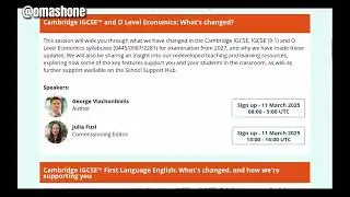 What is new with the Cambridge Curriculum Updates? Find out in these free trainings