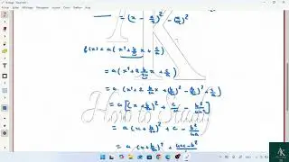 La forme canonique d’un polynôme du second degré  (2e année Bac, révision de début de l'année)
