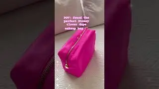 Found the perfect Stoney clover dupe makeup bag! 💖 pink makeup bag, cosmetic bag, large makeup bag