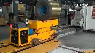 Revolutionizing Steel Logistics: Rail Coil Transfer Lifting Vehicle in Action! 🚛✨