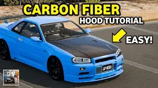 Как сделать капот из углеродного волокна в CPM2 (Car Parking Multiplayer 2)