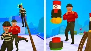 Whip master 3D - How to defeat criminals with a whip - iosGameplay