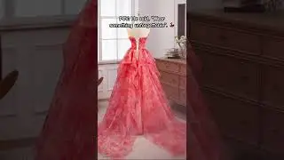 Red Floral Tulle Long Prom Dress - Luulla.com 💃🏻✨ #promdress #formaldress #formalwear