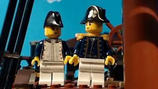 Epic Napoleonic Ship Battle Stop-Motion (Brickish Empire #1 ) LEGO pirates