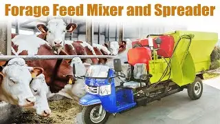 🚜 Silage Mixer with Tractor-Powered Feeding in Action! 🌾 #FarmLife #silage #silagemachine