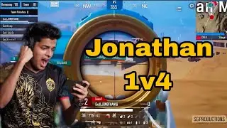 Jonathan 1v4🔥back to back knocks with laser spray| Jonathan on fire