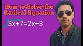 Solution of Radical Equations  // Example and solution by GEO Plus Math
