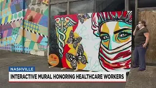 New interactive mural in the Gulch honors healthcare workers