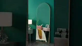 Full Length Mirror with Adjustable Stand for Bedroom  1.5 x 5 Feet, Gold Fra 🔗 Link in description