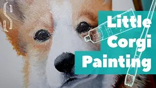 Corgi Painting | ACRYLIC PAINTING #7