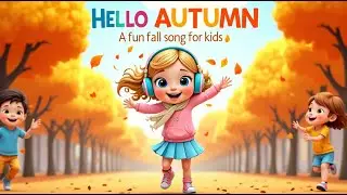 🎵 Hello Autumn 🍂 | Fun Fall Song for Kids 🧒🎶 | Sing, Dance & Learn! 📚✨