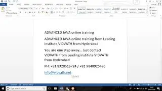 Advanced Java Online Training