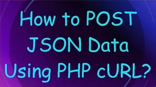 How to POST JSON Data Using PHP cURL?