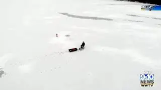 Northern Michigan From Above: Cadillac Ice Fishing