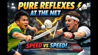 Pure Reflexes at the Net ⚡🏸 | NetKill #badminton #netkill
