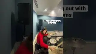 Some tips on building an aggressive but driving/dancy beat! #drums #drumlesson #drummer #shorts
