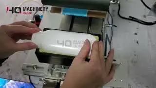semi automatic label machine for body wash bottles|YQ PET bottle labeller with coder #machine