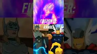 GOHAN VS THOR ( DRAGON BALL SUPER VS  MARVEL COMICS ) #shorts #dbs #ucm #thor #mcu #marvel #gohan