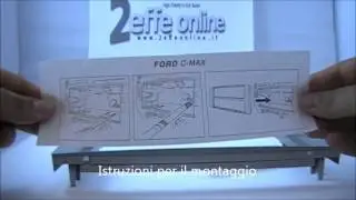 MASCHERINA DOPPIO 2 DIN FORD FIESTA FOCUS C-MAX S-MAX FUSION GALAXY SILVER - DDMAS FOCUS CMAX S