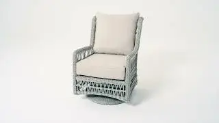 Lloyd Flanders Mackinac High Back Swivel Glider 360 View