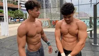 Desafiei o Erick na Flexão - olha o Resultado