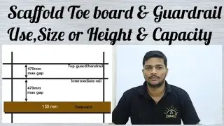 Topic -Scaffold Toe board & Guardrail Use,Size,Height & Capacity #scaffolding #scaffold #scaffolder