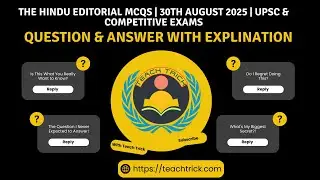 The Hindu Editorial MCQs | 30th August 2025 | UPSC & Competitive Exams