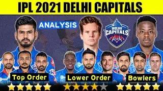 IPL 2021 - Delhi Capitals Analysis | IPL 2021 DC RATINGS | DC Team Analysis IPL 2021