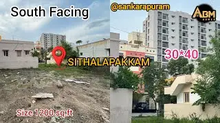 IDNO:236🤩LAND FOR SALE 1200 SIZE 30*40 DIMENSION SOUTH FACING SITHALPAKKAM SANKARAPURAM CMDAAPPROVED