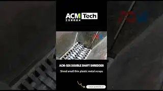 Amazing Small Scrap Metal Recycling | Thin Steel Sheet Shredded by Double Shaft Shredder