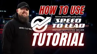 How To Use Speed To Lead Tutorial