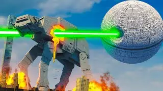 Realistic AT-AT Star Wars Destruction | Teardown