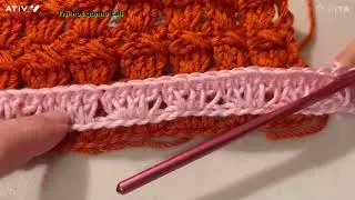 Block#20 Left Handed Crossed long Double Crochet Block at your own pace afghan 🧶Easy to follow