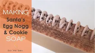 Santa's Egg Nogg & Cookie Cold Process Soap - Christmas soap 2