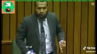 Hon.governor Ramsey Pariwa calls for real change for Madang people#foryou_ #pngnews#politician @ABC 